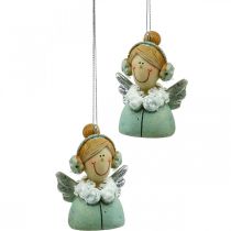 Article Pendentif ange Décoration sapin ange de Noël H5.5cm 8pcs