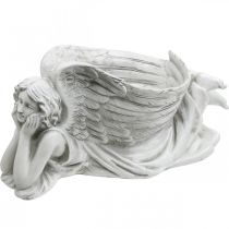 Opiflor Décoration de la tombe Ange Cara avec colombe Polyrésine