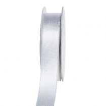 Article Ruban de satin avec argent mica 25mm 20m