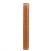 Article Bougies en bâton, bougies unies, caramel, 34x240mm, 4 pièces