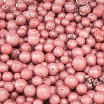 Article Perles décoratives brillantes 4mm - 8mm granulés décoratifs rouges 1 litre