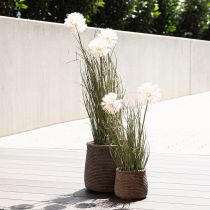 Article Fleurs artificielles boule décorative fleur allium oignon ornemental artificiel 54cm