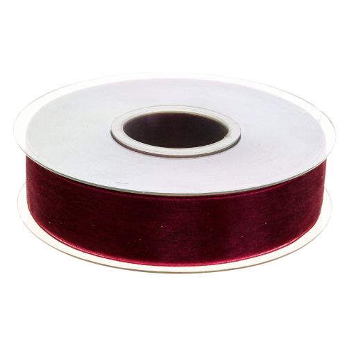 Article Ruban Organza Bordeaux 25mm 50m