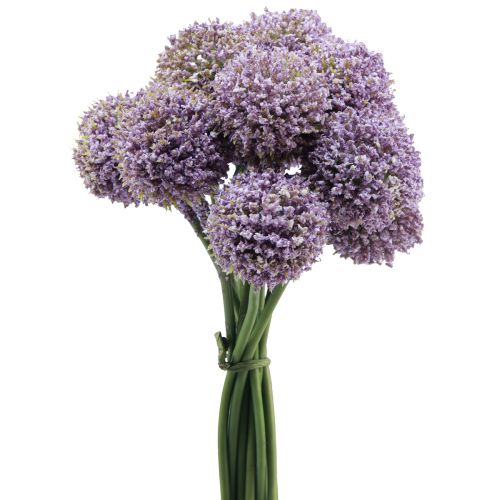 Fleurs artificielles boule de fleur allium artificielle violet 25cm 12pcs