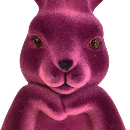 Article Bunny Thinking Buste de lapin floqué Pâques 16,5×13×27cm