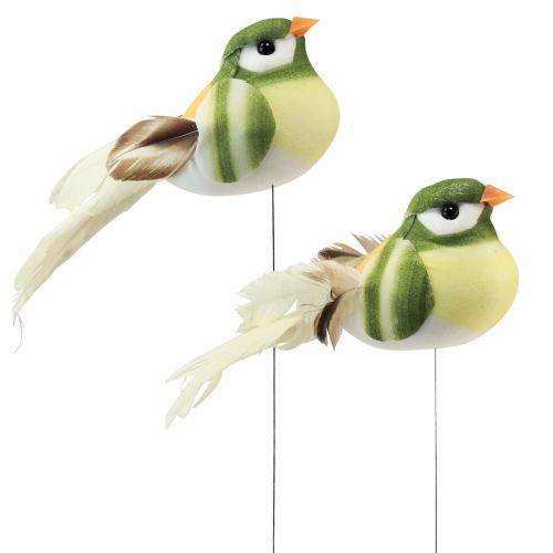Oiseaux décoratifs oiseaux en bois décoration de table  printemps nature 7cm 3pcs-14733
