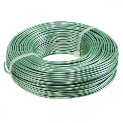 Fil aluminium Ø2mm vert mat 500g 60m