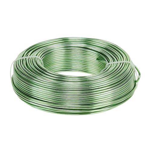 Fil en aluminium Ø 2 mm 500 g 60 m vert menthe