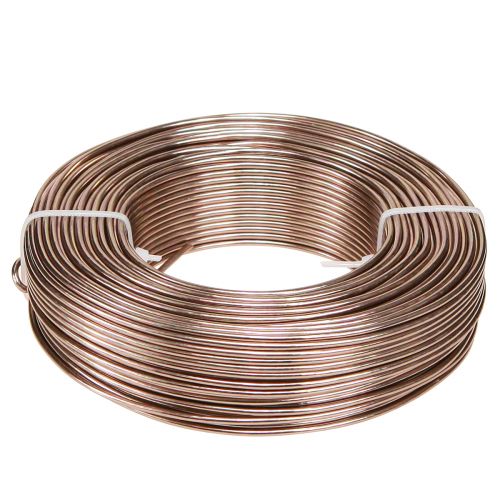 Fil d&#39;aluminium Ø2mm fil d&#39;aluminium fil artisanal marron clair 500g 60m