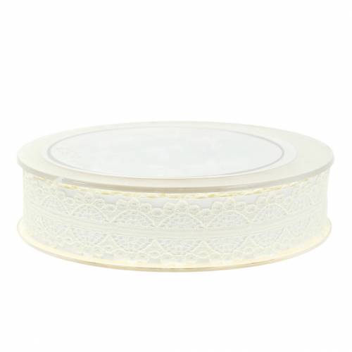 Article Ruban dentelle crème 26mm 20m