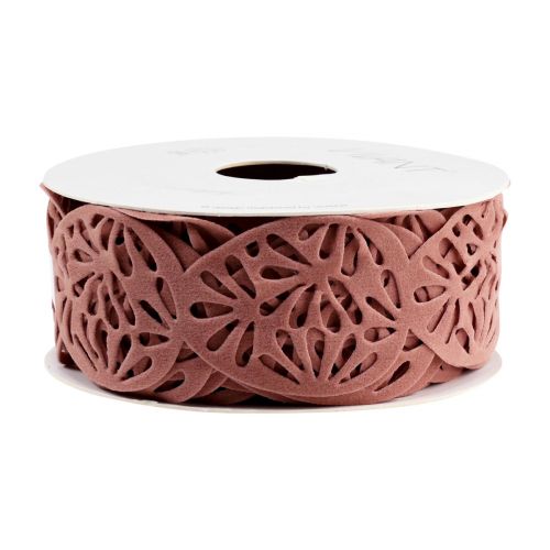 Article Ruban velours Oeufs de Pâques ruban décoratif Pâques vieux rose 40mm 5m