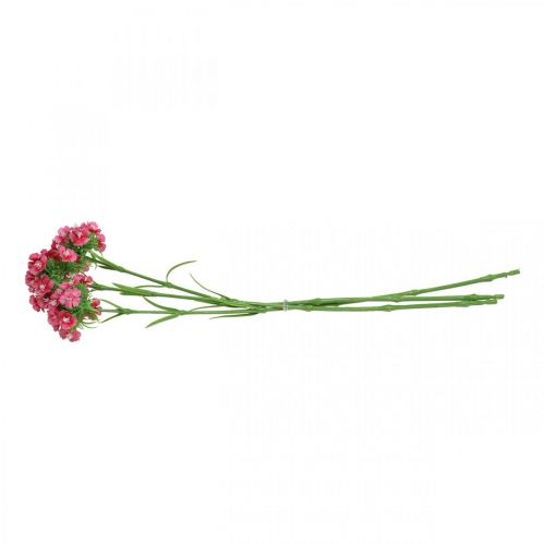 Article Artificielle Sweet William Pink fleurs artificielles oeillets 55cm lot de 3pcs