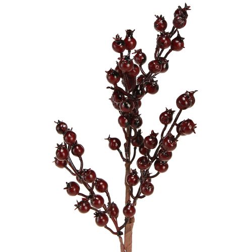 Floristik24 Branche de baies baies rouges branches décoratives Noël 39cm 2pcs