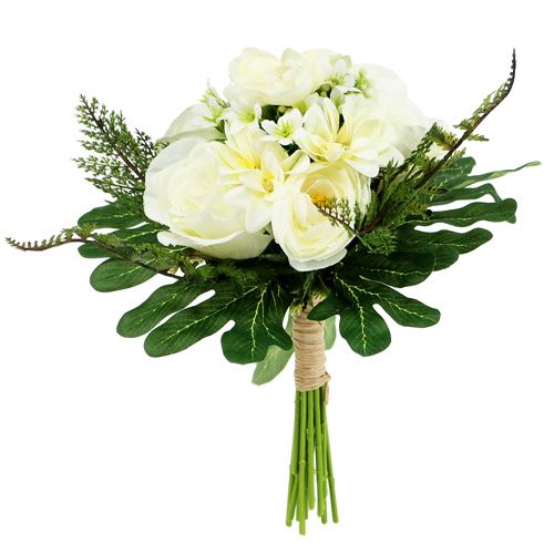 Bouquet de Fleurs 30 cm Blanc
