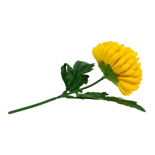 Article Chrysanthème jaune artificiel Ø7cm L18cm