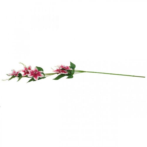 Article Branche de clématite à 5 fleurs, fleur artificielle, branche décorative rose, blanche L84cm