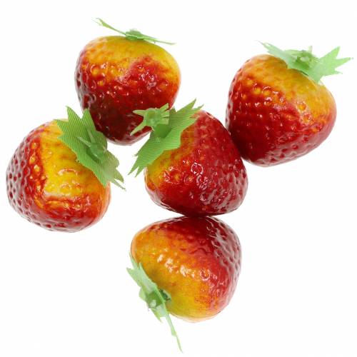 Floristik24 Fraises décoratives 2,5 cm 12 pcs