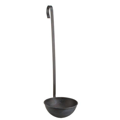 Floristik24 Bol à plantes décoratif à truelle anthracite suspendu Ø16,5cm 2pcs