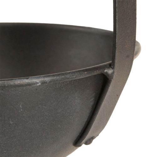 Article Bol à plantes décoratif à truelle anthracite suspendu Ø16,5cm 2pcs