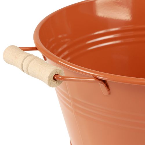 Article Bol décoratif avec anses métal marron orange Ø29cm H14,5cm