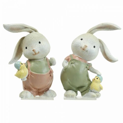 Peluche Lapin de Pâques avec ses petits