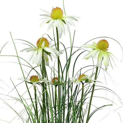 Floristik24 Herbe artificielle avec camomilles en pot 66cm