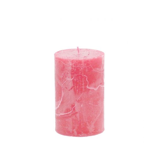 Floristik24 Bougies unies rose 60x100mm 4 pcs