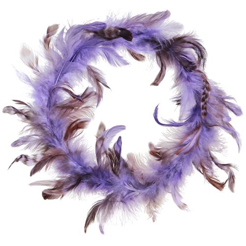 Article Couronne de plumes couronne décorative de plumes de faisan violettes Ø20cm 3 pcs