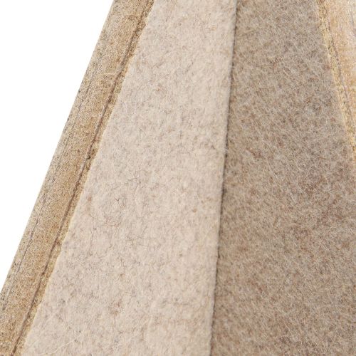 Article Etoile décorative en feutrine à poser décoration de Noël feutrine beige H62cm