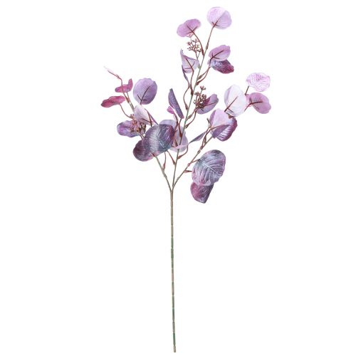 Article Glamour branche d&#39;eucalyptus eucalyptus artificiel violet 65cm 3pcs