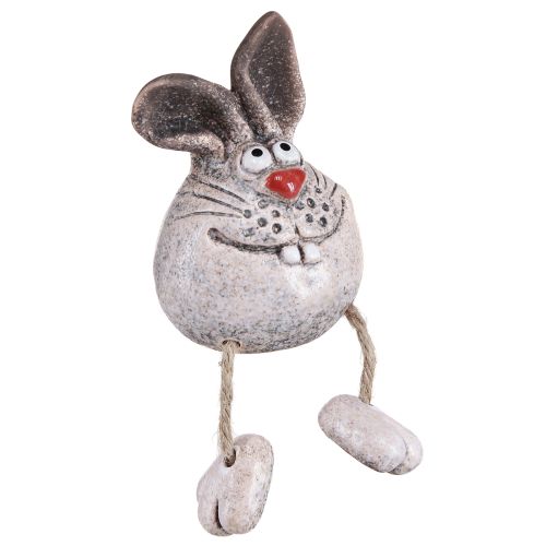 Lapin de Pâques céramique bord d'étagère 6,5×7×9,5cm 3pcs