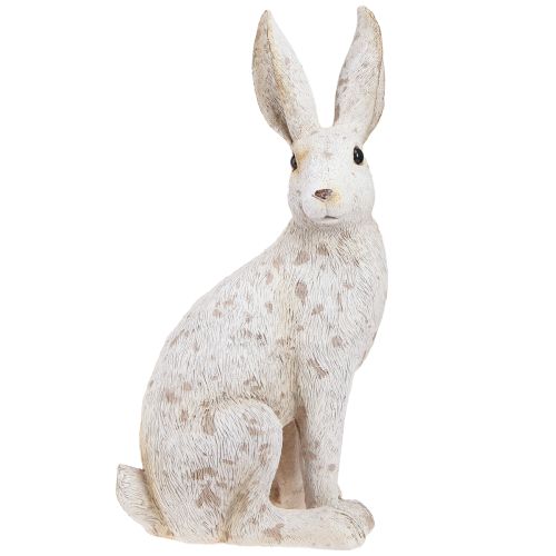 Lapin Assis Lapin de Pâques Décoration de Pâques Shabby Chic 16×13×35cm