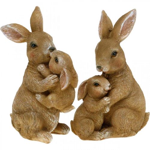 Figurines de décoration de lapin lapin famille