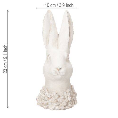 Article Lapin décoratif, point focal apaisant pour une table, une étagère ou un rebord de fenêtre (23 cm).