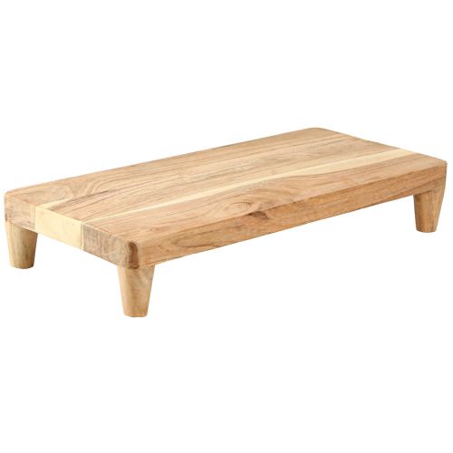 Floristik24 Plateau en bois avec pieds guéridon de table naturel 45x20x7,5cm