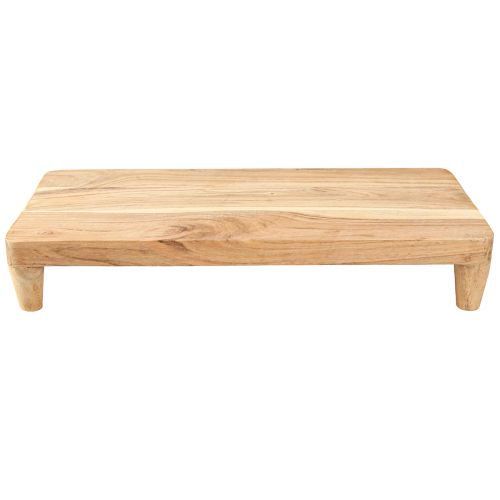 Article Plateau en bois avec pieds guéridon de table naturel 45x20x7,5cm