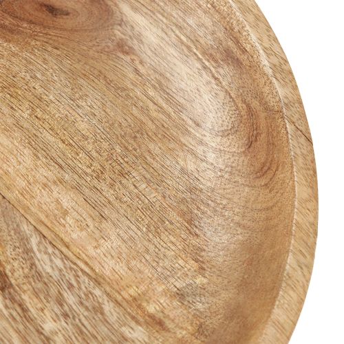 Article Bol en bois avec pied bol décoratif bois naturel noir Ø25cm