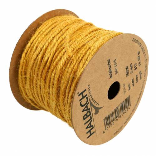 Article Cordon De Jute Jaune Ø2mm 50m