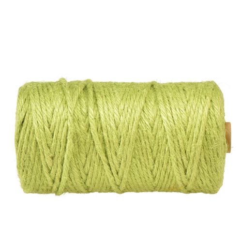 Article Ruban de jute ruban de cordon de jute ruban décoratif jute vert Ø4mm 100m