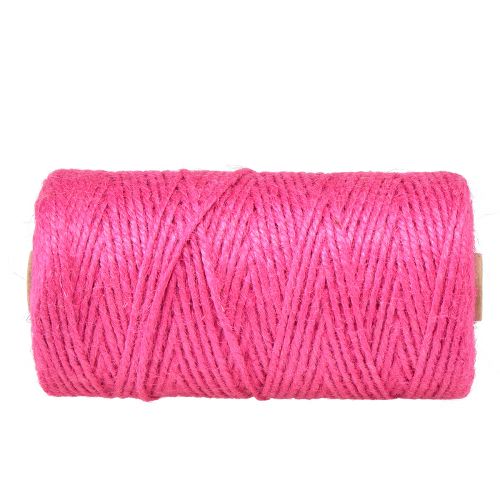 Article Ruban de jute cordon de jute ruban décoratif jute fuchsia Ø3mm 200m