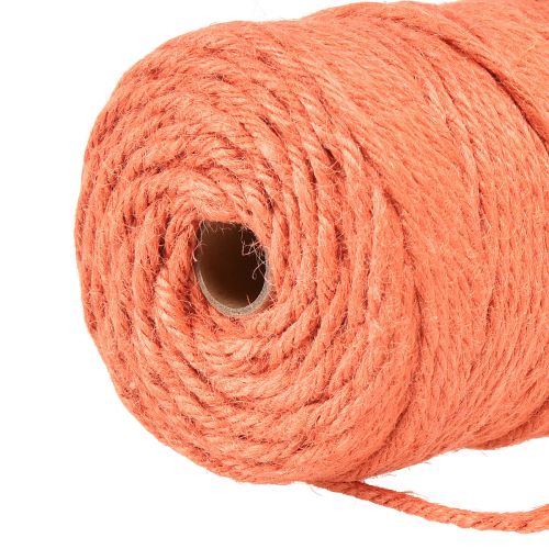 Article Ruban de jute cordon de jute ruban décoratif jute orange Ø4mm 100m