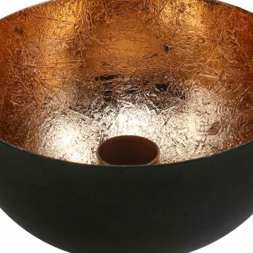 Article Bougeoir noir, bougeoir bâton bronze Ø13cm H6cm