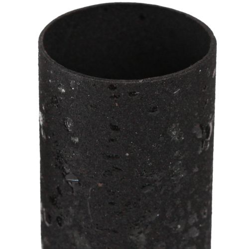 Article Bougeoirs pour bougies bâtons épais métal noir Ø28mm 4pcs