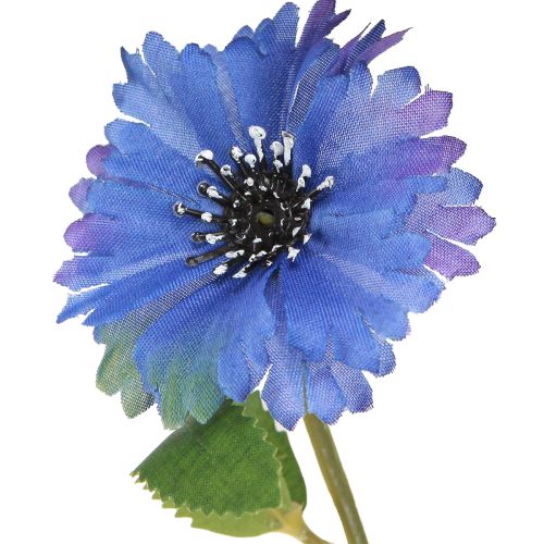 Article Bleuet Fleurs de prairie artificielles en bleu 55cm 6pcs