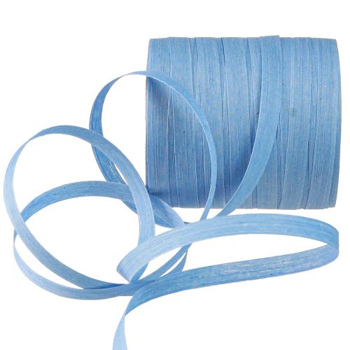 Floristik24 Ruban à friser bleu ruban cadeau durable 10mm 100m