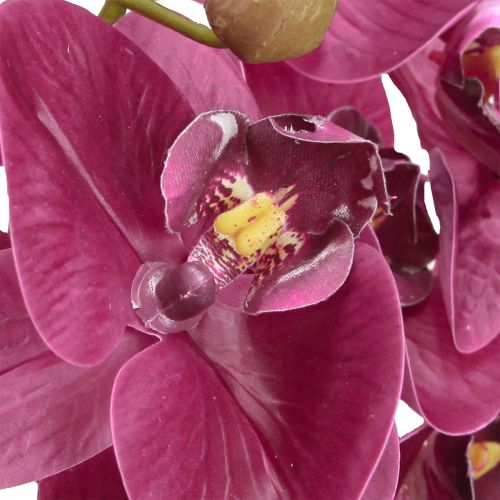 Article Orchidées artificielles fleurs artificielles violettes comme de vraies 56cm 3 pcs