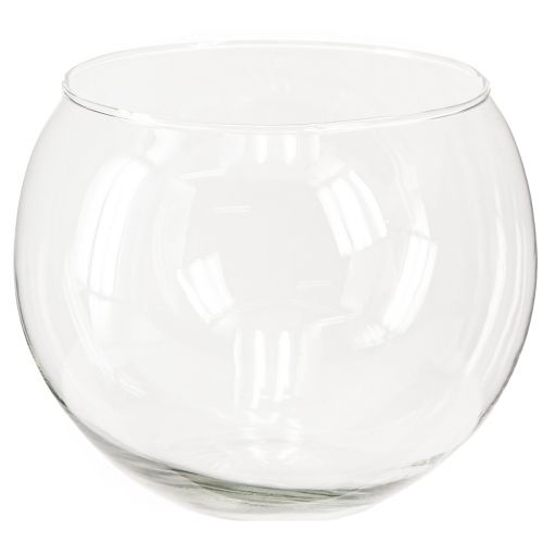 Article Vase boule vase en verre transparent vase de table rond vase à fleurs Ø15,5cm H12,5cm