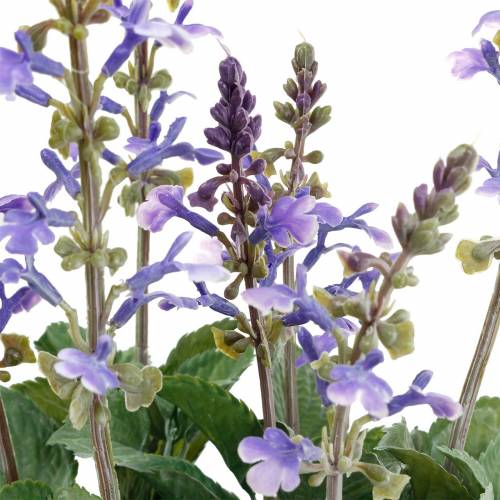 Article Plante de lavande décorative, pot de lavande méditerranéenne, fleur artificielle violette