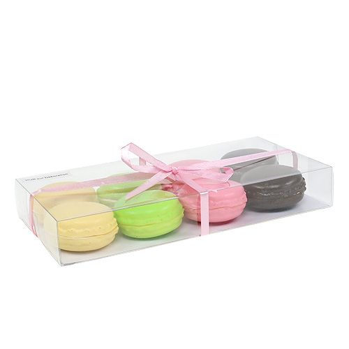 Article Macarons meringués décoratifs, colorés assortis. 5 cm 8 pièces