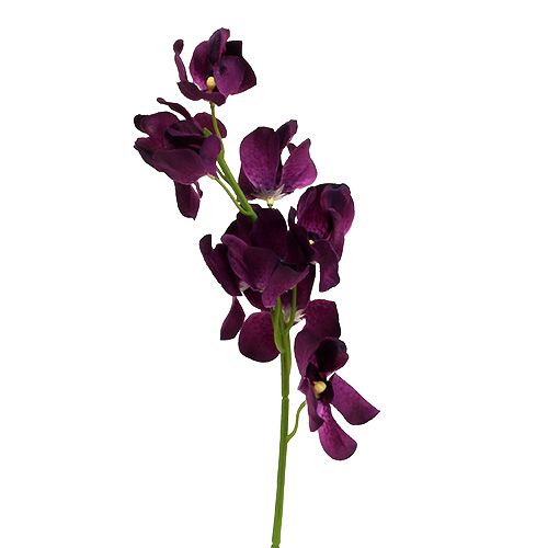 Orchidée artificielle déco H95cm pourpre violet 9 fleurs artificielles -  Fleurs artificielles haut de gamme - Creavea